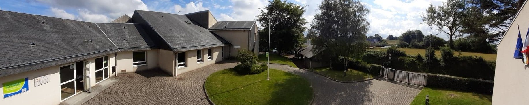 Vue aérienne du collège